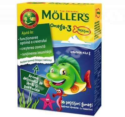 Moller's cod liver oil Omega 3, ml | Catena | Preturi mici!